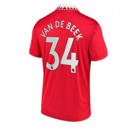 Herren Fußballbekleidung Manchester United Donny van de Beek #34 Heimtrikot 2022-23 Kurzarm